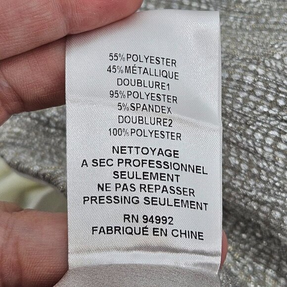 Jonathan Simkhai Plisse Metallic Bustier Ruffle Dress Silver Women’s Size 10 - Picture 13 of 16